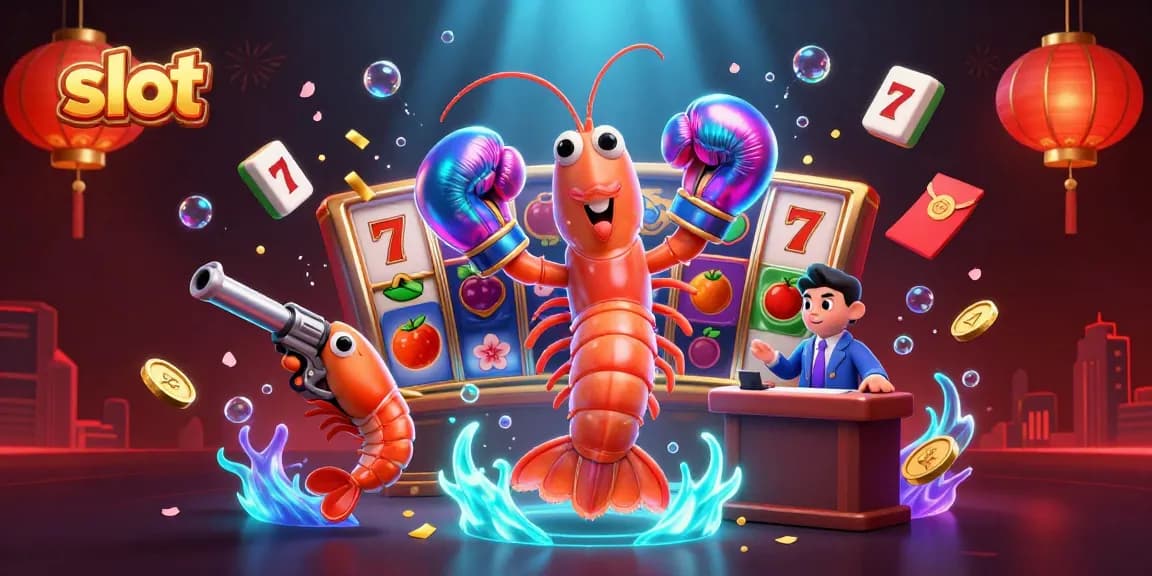 Experience thrilling slot gameplay featuring vibrant characters in a dynamic casino illustration.