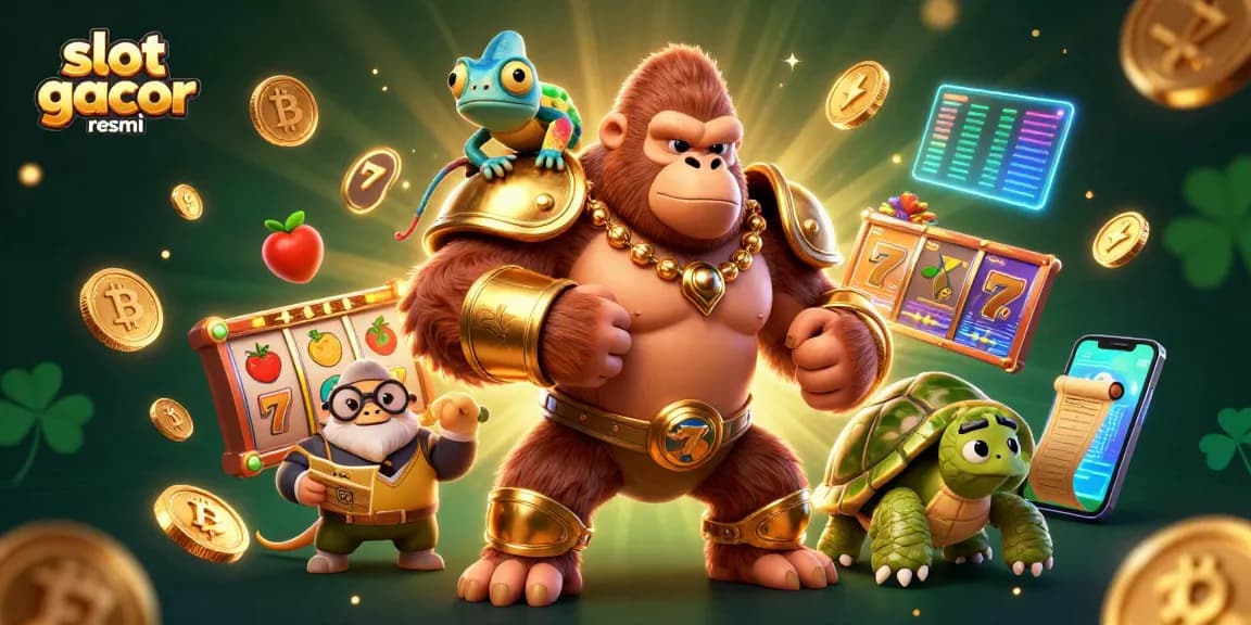 Menangkan jackpot di slot gacor resmi dengan petunjuk dari raja gorila dan teman-temannya yang cerdas.
