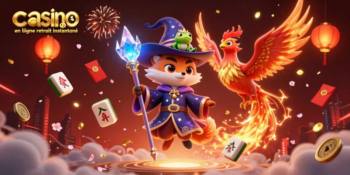 Experience rapid winnings with casino en ligne retrait instantané amidst magical elements and vibrant settings.