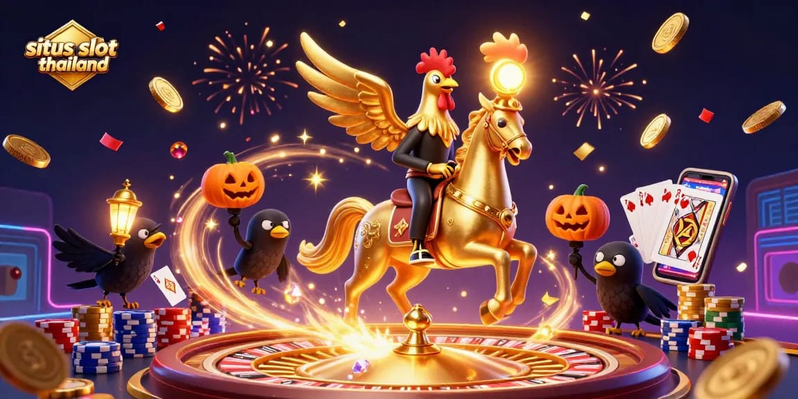 Experience the excitement of situs slot thailand in a vibrant casino setting with dynamic gaming elements.