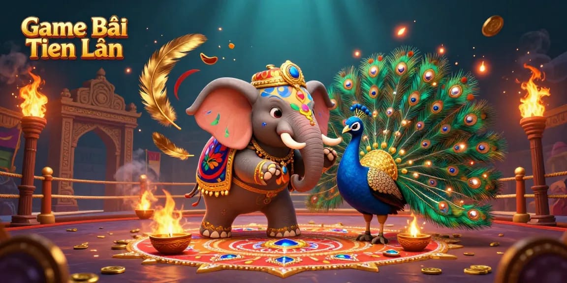 Engage in immersive gaming with Game Bài Tiến Lên, showcasing vibrant characters and dynamic elements.