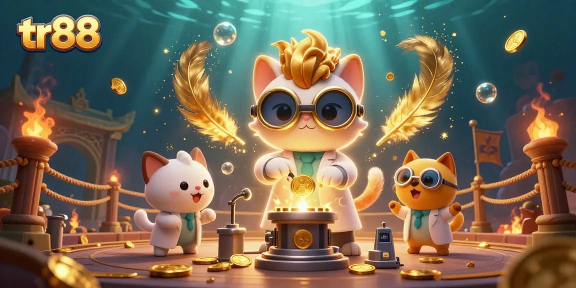 Spin the reels with tr88 in a vibrant casino world full of gold coins and excitement.