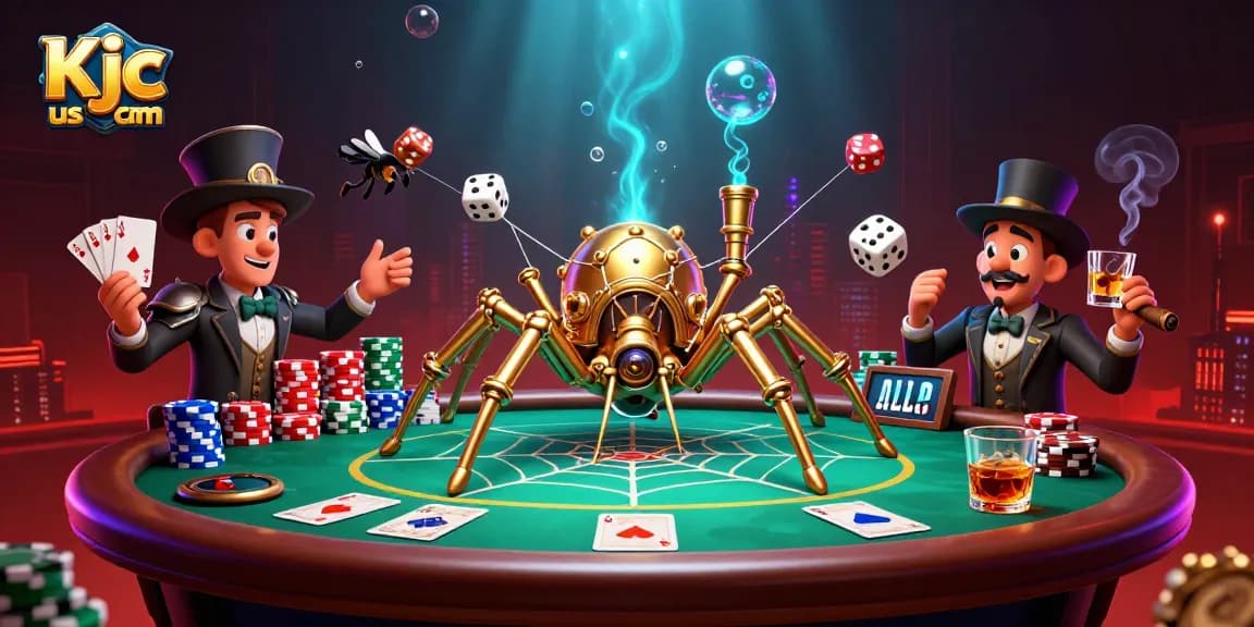 Experience thrilling gameplay at Kjc us com with a detailed poker scene full of excitement and engagement.
