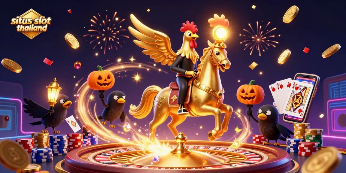 Experience the excitement of situs slot thailand in a vibrant casino setting with dynamic gaming elements.