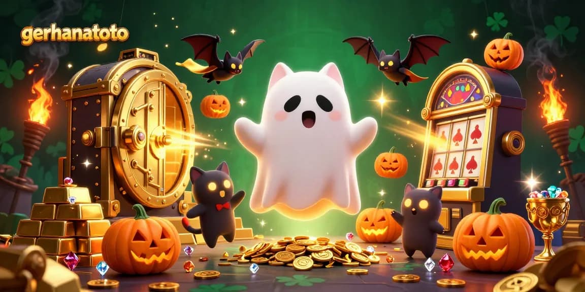 Mengungkap kemenangan besar dengan gerhanatoto, kucing hantu dan kelelawar di kasino bertema Halloween.