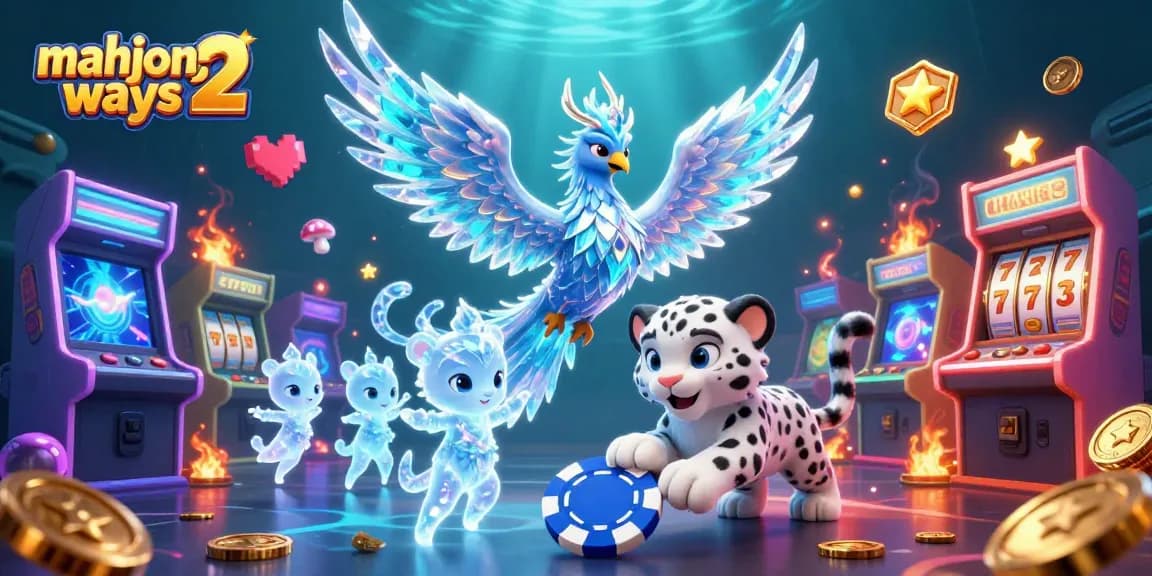 Engage in mahjong ways 2 gameplay with vibrant characters and casino elements in a mystical setting.