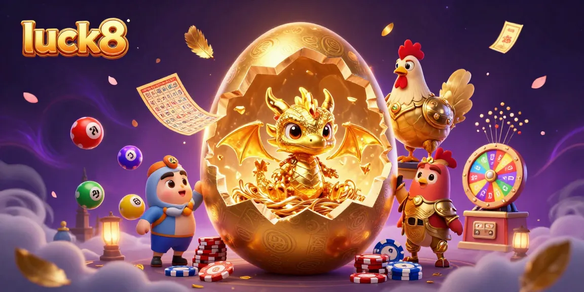 Experience the magic at luck8 as golden treasures and games unfold in a vibrant 3D casino adventure.
