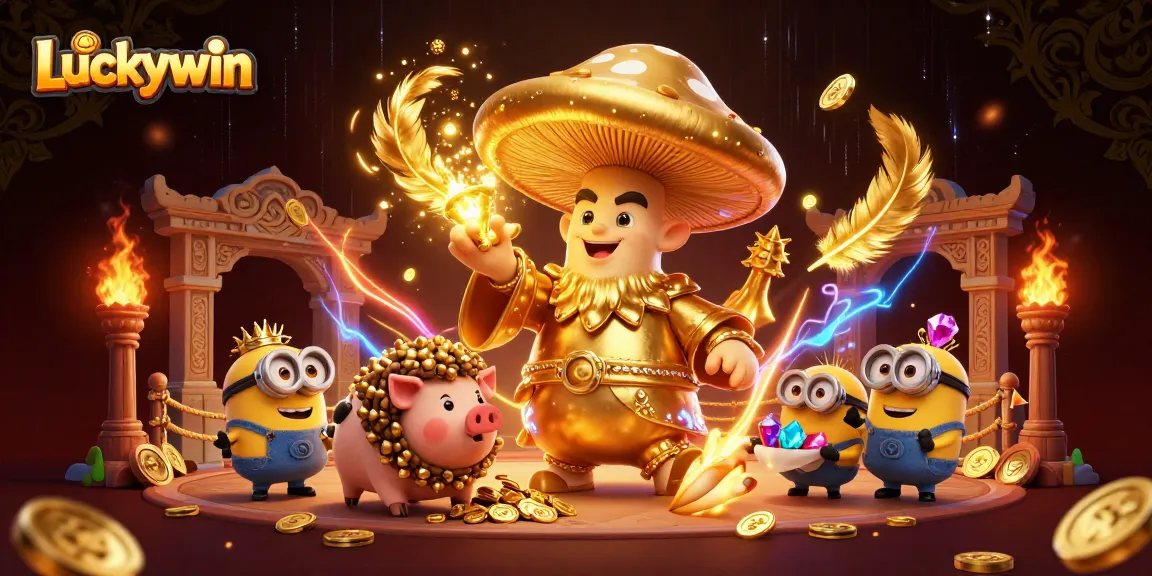 Experience the thrill of Luckywin through vibrant gaming magic and action-packed elements.
