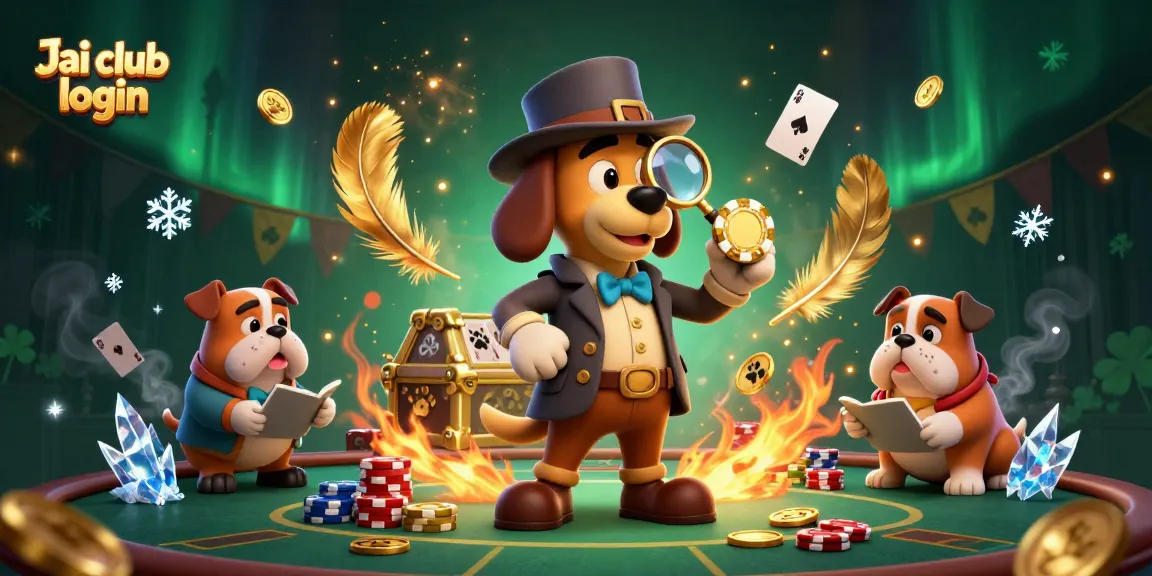 Engage with the Jai club login as a detective duo uncovers treasure at a vibrant poker table.