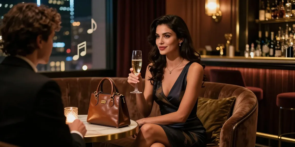 Chic gurgoan escorts enjoying a night out in a stylish lounge with an elegant atmosphere.
