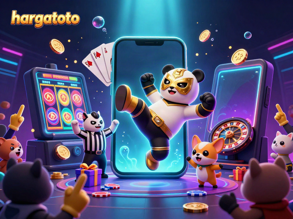 HARGATOTO memperlihatkan pengalaman bermain slot 4D yang menarik dengan kegembiraan pemain dan elemen permainan.