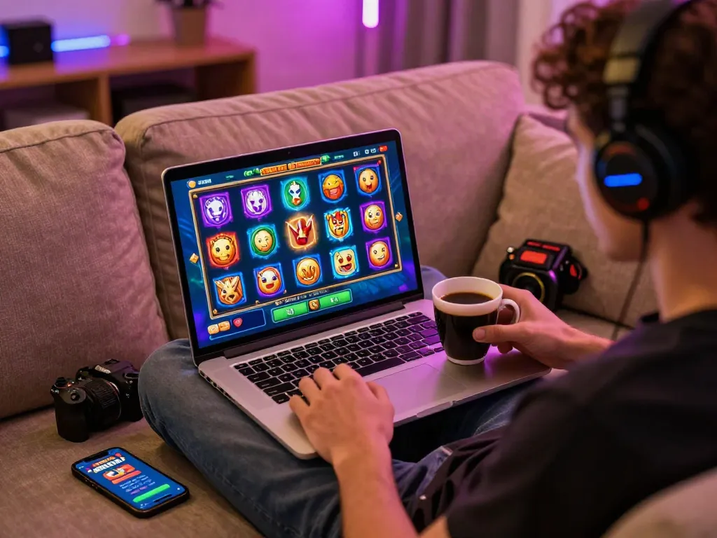 Luxury12: Engaging online slot gaming experience with player enjoying instant wins.