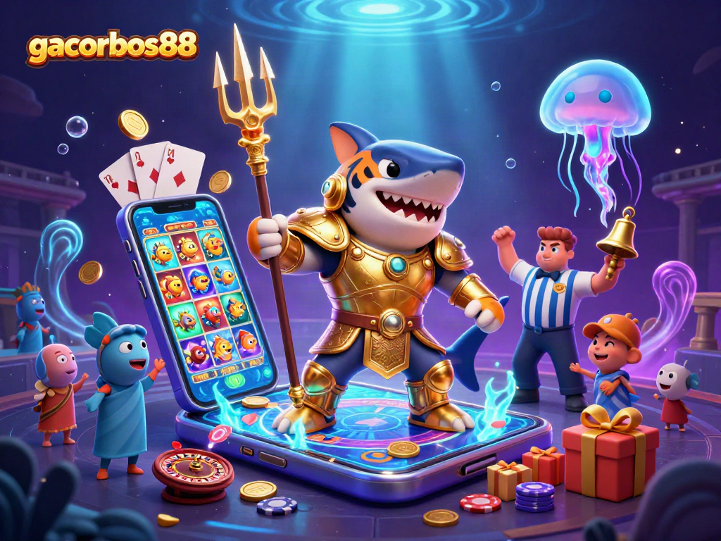 Engage with gacorbos88 in an environment showcasing thrilling underwater casino excitement.