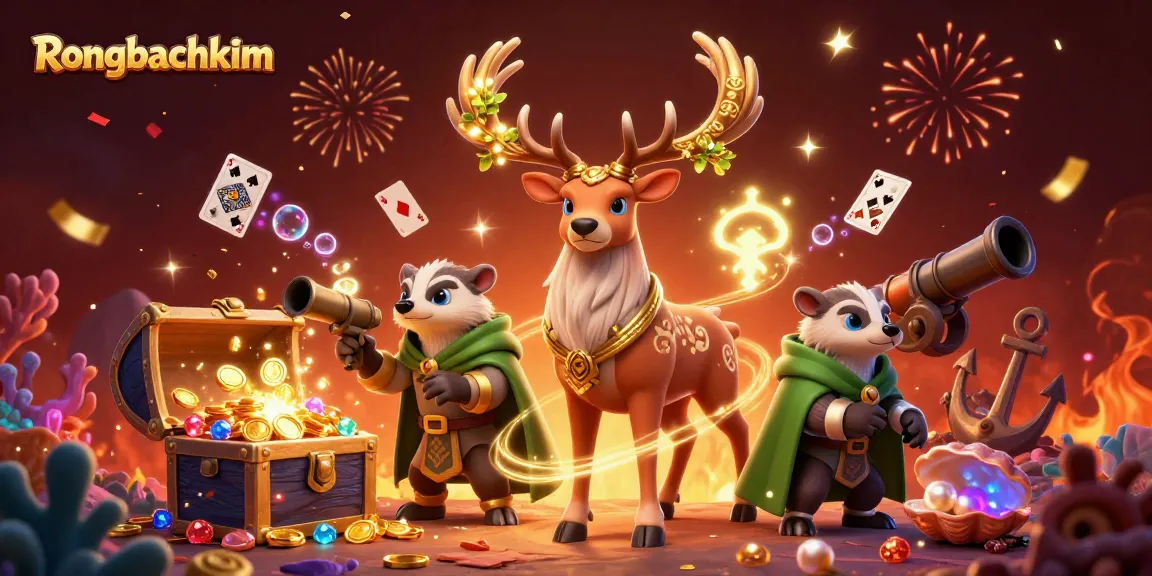 Engage with dynamic Rongbachkim gameplay, showcasing vibrant characters and casino elements.