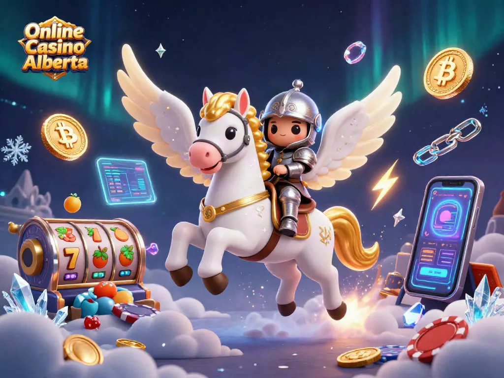 Engage in the thrilling world of Online Casino Alberta with 3D characters and vibrant gaming elements.