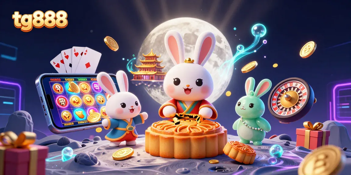 Play the tg888 slots with lively characters showcasing Chinese traditions in a vibrant casino scene.