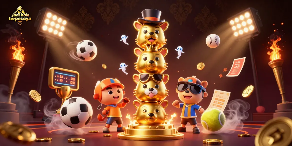 Bet on judi bola terpercaya with engaging sports elements in a festive atmosphere.