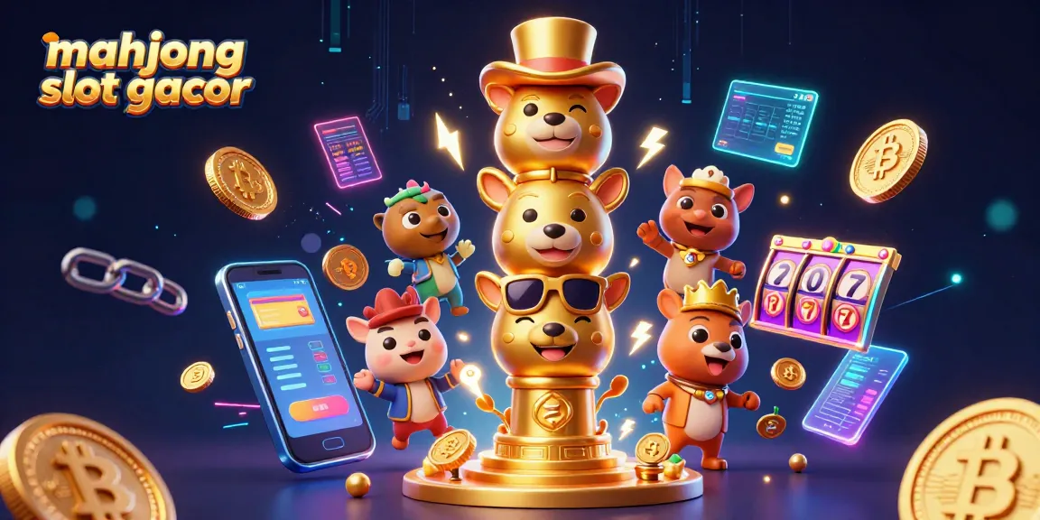 Engage with mahjong slot gacor and explore vibrant casino elements in a captivating 3D illustration.