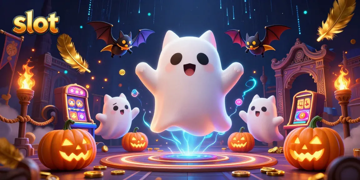 Menangkan slot gacor di kasino online dengan karakter kartun hantu dan lentera poker.
