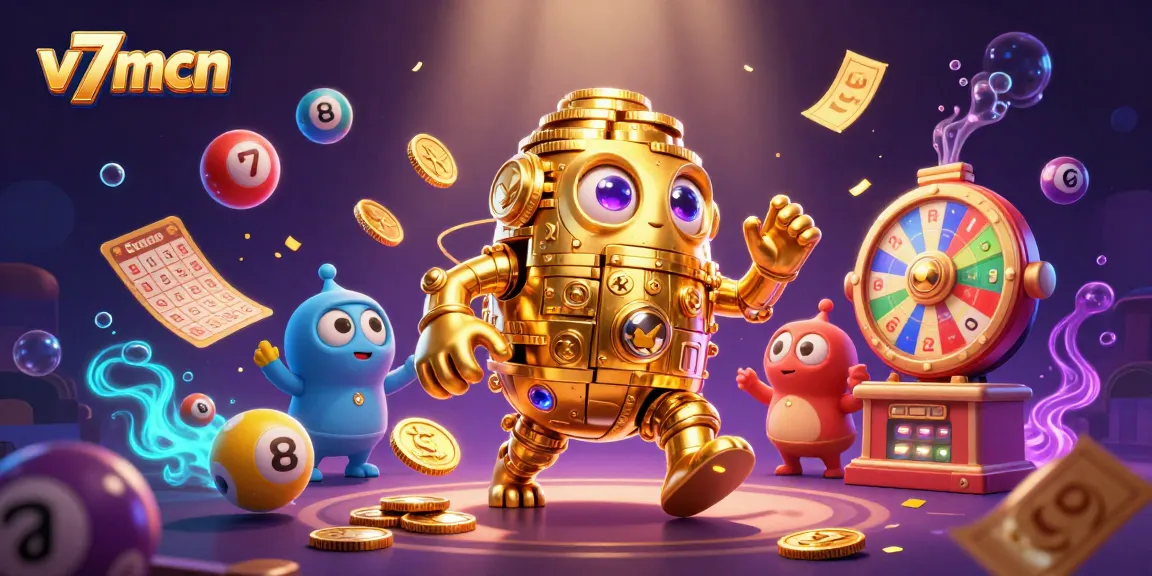 Experience the vibrant action of v7mcn with golden characters in a dynamic gambling scene