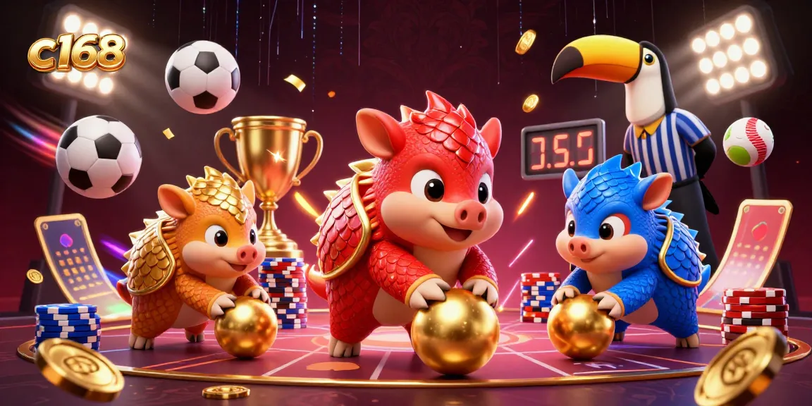 Experience thrilling gameplay with c168's dynamic betting energy, showcasing rivals in a vibrant casino scene.