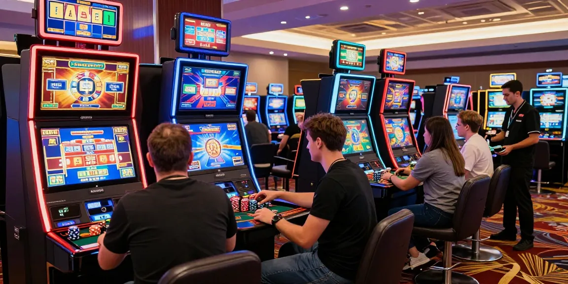 Engaging casino scene highlighting bandar slot resmi for an exciting gaming experience.