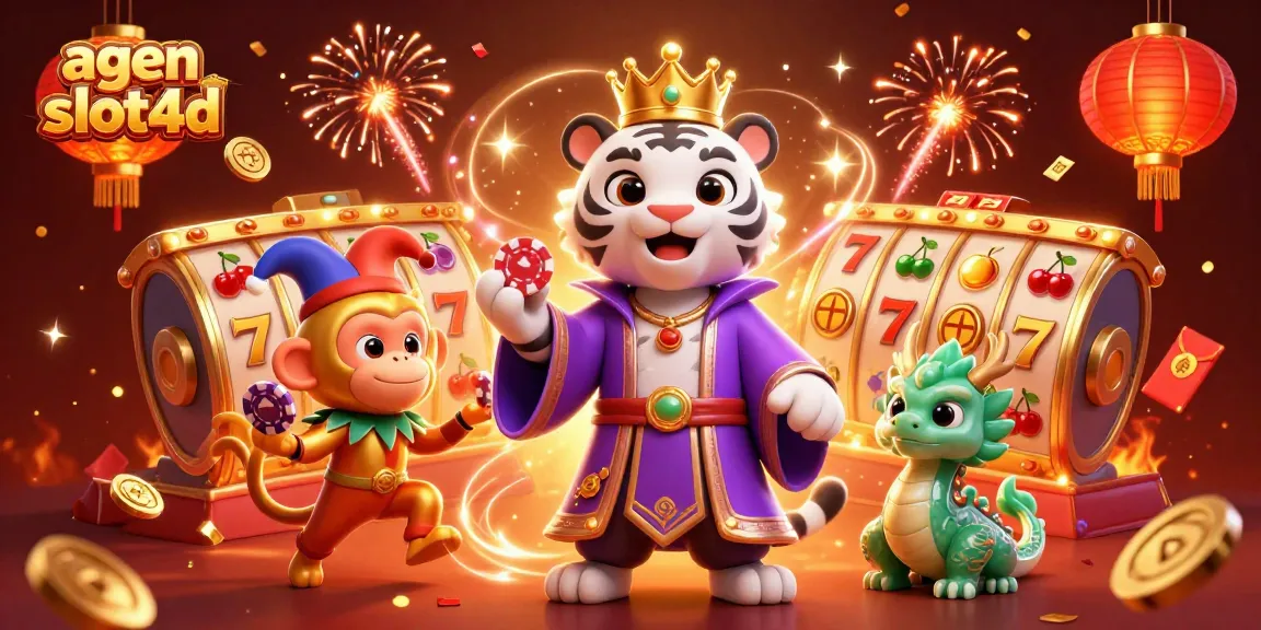 Experience incredible wins at agen slot4d with vibrant slot reels and energetic characters.