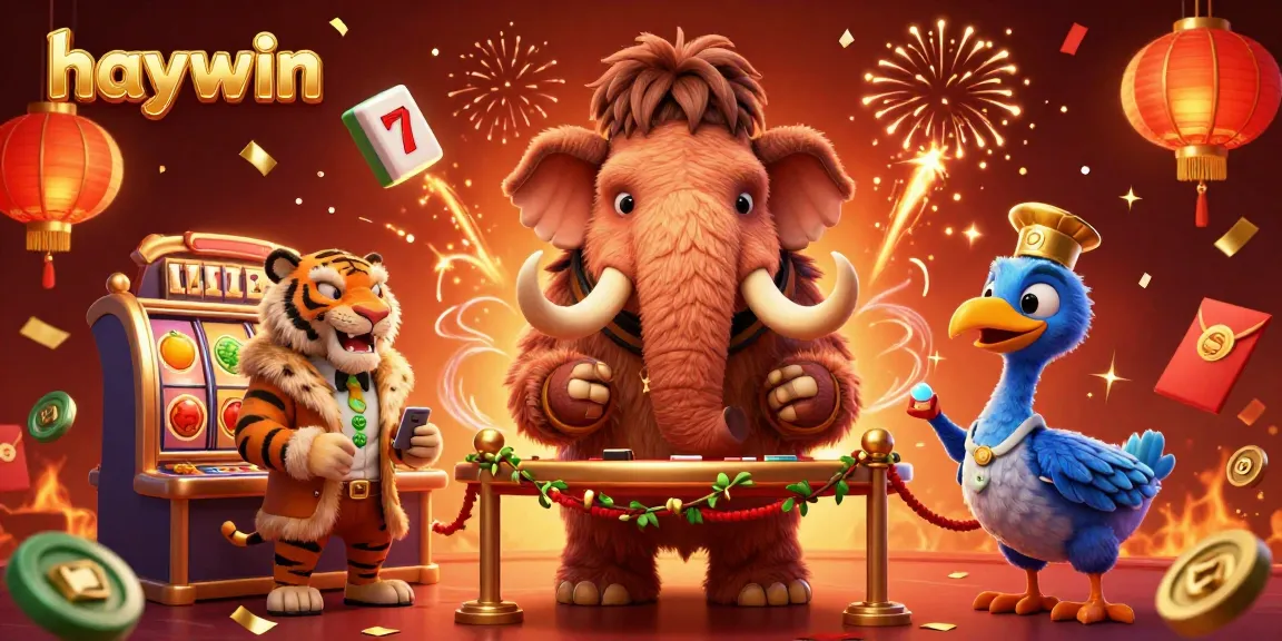 Engage with Haywin's vibrant casino atmosphere featuring a bouncer, VIP guest, and doorman in a lively scene.