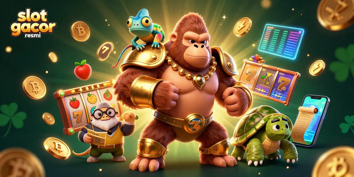 Menangkan jackpot di slot gacor resmi dengan petunjuk dari raja gorila dan teman-temannya yang cerdas.