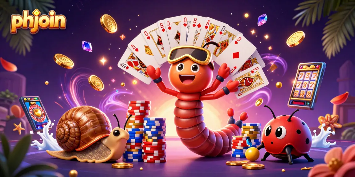 Experience gambling thrills with phjoin’s vibrant characters and winning elements in this exciting 3D illustration.