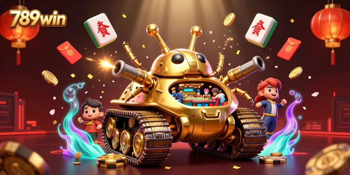 Experience excitement and winning chances at 789win's vibrant casino adventure with a golden beetle tank!