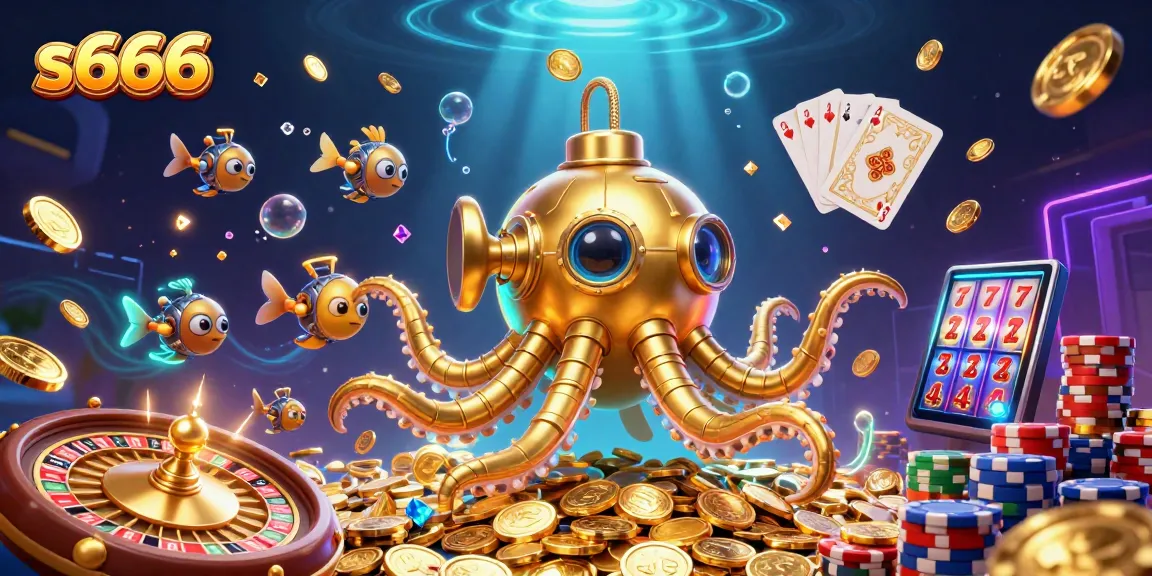 Experience thrilling moments at s666 with golden kraken and dazzling casino elements.